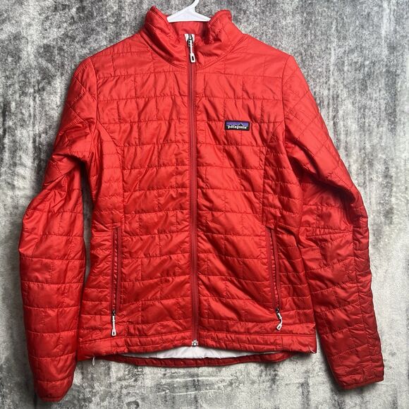 Patagonia Women’s Nano Puff Jacket Red Size Small S - Picture 1 of 7